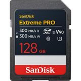 Sandisk 128 GB Extreme Pro Sdxc Uhs-Ii Bellek Kartı - 300 Mb/sn'ye Kadar Okuma ve Yazma Hızları, V90