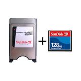 Sandisk 128 MB Compact Flash Hafıza Kartı+Pmcıa Compact Flash Kart Okuyucu