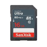 Sandisk 16Gb Ultra Sdxc 80Mb/S Class10 Hafıza Kart Sdsduns-016G-Gn3ın