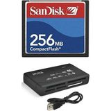 Sandisk 256 MB Kapasiteye Sahip Compact Flash Hafıza Kartı ve USB 2.0 Kart Okuyucu | Cep Telefonu ve Araç Kamerası ile Uyumlu Değildir