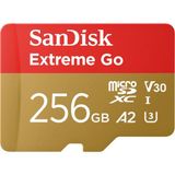 Sandisk 256GB Extreme Go Micro Sdxc Kart (Android Akıllı Telefonlar ve Tabletler, Aksiyon Kameraları, Drone'lar, Uhs-I, 200 Mb/s'ye Kadar 5k, 4K Uhd, Rescue Pro Deluxe, V30, Class 10, U3) Amazon Için