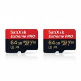 Sandisk 2'li 64GB Extreme Pro SDSQXCU-064G-GN6MA Mıcro-Sd Hafıza Kartı