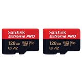 Sandisk 2'li Extreme Pro SDSQXCD-128G-GN6MA 128 GB Micro Sd Hafıza Kartı (Resmi Distribütör Garantili)