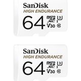 Sandisk 2'li High Endurance 64GB SDSQQNR-064G-GN6IA Micro Sdxc 100/40MB/S C10 V30 Hafıza Kartı 24FİLM