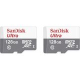 Sandisk 2'li Ultra 128GB 80MB/S Microsdhc™/microsdxc™ Uhs-I Hafıza Kartı SDSQUNS-128G-GN6MN