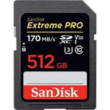 Sandisk 512 gb Extreme PRO UHS-I SDXC 170 mbs Hafıza Kartı