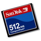 Sandisk 512 MB Compact Flash Hafıza Kartı Eski Dijital Fotoğraf Makineleri için Yüksek Performans