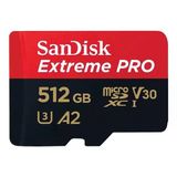 Sandısk 512Gb Extreme Pro Sdxc Uhs-I A2 200Mb/S Microsd Card Sdsqxcd-512G-Gn6ma