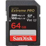 Sandisk 64GB Extreme Pro Sdxc Uhs-Ii Hafıza Kartı - C10, U3, V60, 6k, 4K Uhd, Sd Kart - SDSDXEP-064G