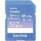 Sandisk Creator Sdsdxep-512g-gncıs 512 GB 280 MB/s Uhs-ıı Sdxc 6k-4k UHD V60 Hafıza Kartı