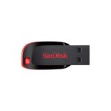 SanDisk Cruzer Blade 128GB USB 2.0 Flash Bellek Siyah - Kırmızı Renkli Hızlı Veri Transferi