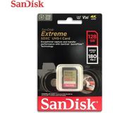SanDisk Extreme 128GB SDXC UHS-I Hafıza Kartı 180MB/s Hız ve 4K Video Desteği
