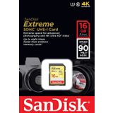 Sandisk Extreme 16GB Class 10 Micro SDHC Hafıza Kartı