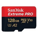 Sandisk Extreme Pro 128 GB MicroSDXC Hafıza Kartı 200 Mb/sn Hız ve UHS-I Sertifikası ile - KIRMIZI-SİYAH