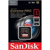 Sandisk Extreme Pro 1TB SDXC Hafıza Kartı 200MB/S UHS-I 4K Video Desteği ile Yüksek Performans
