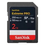 Sandisk Extreme Pro 2 TB 250/150MB/s Sdxc V30 Uhs-I U3 Hafıza Kartı Sdsdxxd-2T00-Gn4In