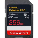 SanDisk Extreme PRO 256GB SDSDXDE-256G-GN4IN 310MB/s UHS-II V90 SDXC 8K Hafıza Kartı