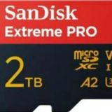 Sandisk Extreme Pro 2tb 250/150MB/S Microsdxc Uhs-I A2 V30 Adaptörlü Hafıza Kartı SDSQXCD-2T00-GN6MA