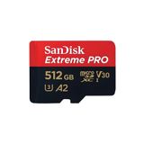 SanDisk Extreme Pro 512gb 200/140mb/s Microsdxc Uhs-ı A2 V30 Hafıza Kartı Sdsqxcd-512g-gn6ma