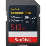 Sandisk Extreme Pro 512GB 300/300MB/S Sdxc V90 Uhs-Iı U3 8k/4k UHD Hafıza Kartı SDSDXDM-512G-GN4IN