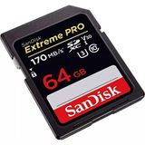 Sandisk Extreme Pro 64 GB Sdxc Card 170MB/s V30 Uhs-ı U3 Hafıza SD Kart