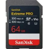 Sandisk Extreme Pro 64GB 300/300MB/S Sdxc V90 Uhs-Iı U3 8k/4k UHD Hafıza Kartı SDSDXDM-064G-GN4IN