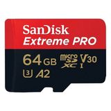Sandisk Extreme Pro 64GB Microsdxc Uhs-1 A2 200MB/ SDSQXCY-64G-GN6MA - SİYAH- KIRMIZI