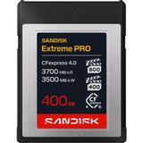 Sandisk Extreme Pro Cfexpress 4.0 Type B Kart 400 GB (Pcıe Gen 4, 3,700 Mb/s Okuma, VPG1600, Bir Dizi Sinema ve Aynasız Kamera ile Uyumlu ve Cfexpress Tip B Kart Okuyucuları) - Siyah