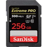 SanDisk Extreme PRO SDHC UHS-II Hafıza Kartı V90 256 GB (300 MB/s, 8K, 4K ve Full-HD Video Kaydı, RescuePRO Deluxe, Darbeye Dayanıklı, Isıya Dayanıklı, Su Geçirmez ve Röntgen Korumalı)