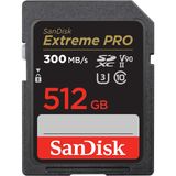 SanDisk Extreme PRO SDHC UHS-II Hafıza Kartı V90 512 GB (300 MB/s, 8K, 4K ve Full-HD Video Kaydı, RescuePRO Deluxe, Darbeye Dayanıklı, Isıya Dayanıklı, Su Geçirmez ve Röntgen Korumalı)