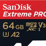 SanDisk Extreme Pro SDSQXCU-064G-GN6MA Class 10 UHS-I U3 A2 V30 64 GB Micro SD Kart