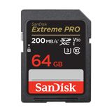 SanDisk Extreme PRO SDXC UHS-I hafıza kartı 64 GB (V30, aktarım hızı 200 MB/sn, U3, 4K UHD videolar, SanDisk QuickFlow teknolojisi, ısıya dayanıklı)