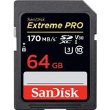 Sandisk Extreme Pro Sdxc Uhs-I Hafıza Kartı 64 Gb (V30, U3, 4K Uhd Videolar, 170 Mb/S Okuma Hızı, Is