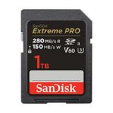 Sandisk Extreme Pro Sdxc Uhs-Iı Bellek Kartı V60 1 Tb (280 Mb/s, 6k, 4K Uhd, U3, C10, Rescue Pro Deluxe)