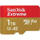 Sandisk Hafıza Kartı Extreme Microsd Uhs I 1 Tb Kırmızı/bej SDSQXAV-1T00-GN6MN
