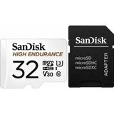 Sandisk High Endurance 32 Gb Microsdhc Hafıza Kartı + Sd Adaptör – 100 Mb/S, U3 V30 Class 10, 4K Full Hd, Araç Ve Güvenlik Kamerası