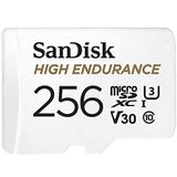 SanDisk High Endurance microSDXC Bellek Kartı 256 GB + Adaptör (Dash Camları ve Özel Güvenlik Kameraları için, 100 MB/s Okuma, Full HD ve 4K Videolar için V30)