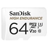 SanDisk High Endurance microSDXC Hafıza Kartı 64 GB + Adaptör (Dash Camları ve Özel Güvenlik Kameraları için, 100 MB/s Okuma, Full HD ve 4K Videolar için V30)
