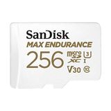 SanDisk Max Endurance MicroSDHC 256GB SD Adapter For Home Security Cameras & Dashcams, Up To 120,000 Hours, Full HD / 4K Videos, Extreme Endurance, Up To 100/40 MB/s Read/Write Speeds, C10, U3, V30