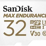 SanDisk Max Endurance MicroSDHC 32GB SD Adapter For Home Security Cameras & Dashcams, Up To 15,000 Hours, Full HD / 4K Videos, Extreme Endurance, Up To 100/40 MB/s Read/Write Speeds, C10, U3, V30