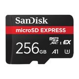 SanDisk Micro SD Express, 256 GB micro SD kart, okuma hızı/yazma hızı 880/480 MB/s'ye kadar, en hızlı microSD ürünümüzden 4,4 kata kadar daha yüksek okuma hızı, Class 10, U3