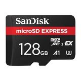 SanDisk microSD Express Bellek Kartı 128 GB (4K UHD & RAW fotoğraf çekimleri için ideal, 880 MB/s'ye kadar okuma ve 480 MB/s'ye kadar yazma, RescuePRO Deluxe)