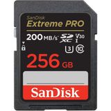 SANDİSK SanDisk 256GB V30 Extreme Pro SDHC/SDXC Hafıza Kartı 200MB/s