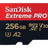 SANDİSK SanDisk 256GB V30 MicroSDXC Extreme Pro UHS-I A2 Adaptörlü Hafıza Kartı 200/140MB/s