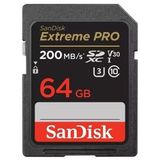 SANDİSK SanDisk 64GB V30 Extreme Pro SDHC/SDXC Hafıza Kartı 200MB/s