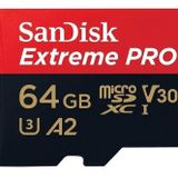 SANDİSK SanDisk 64GB V30 MicroSDXC Extreme Pro UHS-I A2 Adaptörlü Hafıza Kartı 200/140MB/s