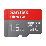 Sandisk Sandısk Ultra Go Micro Sdxc Hafıza Kartı 1,5 Tb + Sd Adaptör (Android Akıllı Telefonlar ve Tabletler Için, 150 Mb/s'ye Kadar Okuma Hızı) A1, Full Hd Video, Uhs-I, Sınıf 10, U1, Amazon Için