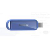 Sandisk SDIXS0N-256G-GN6ND 256GB Phone Drive With USB-C-128GB (Maritime Blue) Flash Bellek