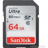 Sandisk SDSDUNB-064G-GN6IN 64 GB 140MB/s Ultra C10 SD Hafıza Kartı