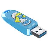 SanDisk Smurfs 256GB USB 3.2 Flash Bellek 100 MB/s Yazma Hızı ile Sınırlı Sayıda Tasarım